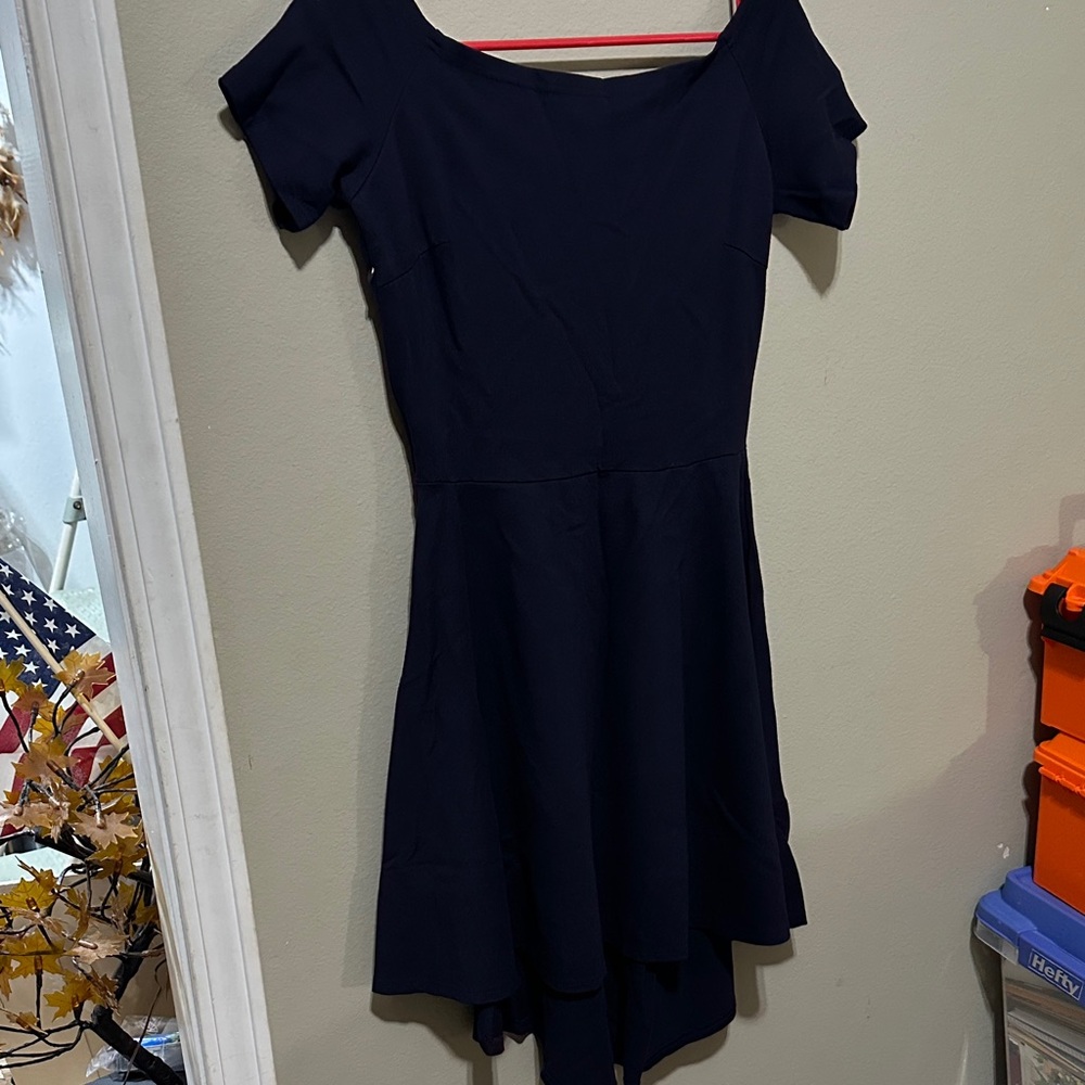 Chic Midnight Blue Mini Dress